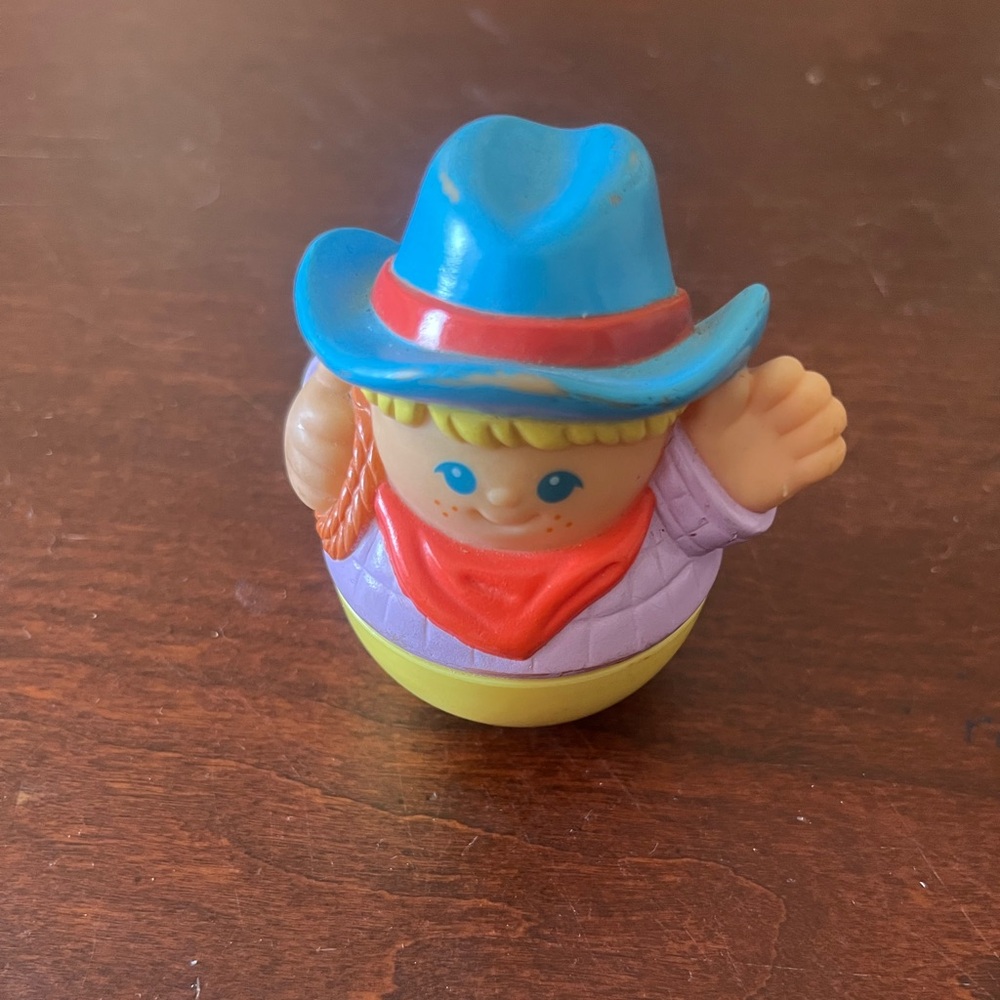 Cowboy Weeble Wobble Toy